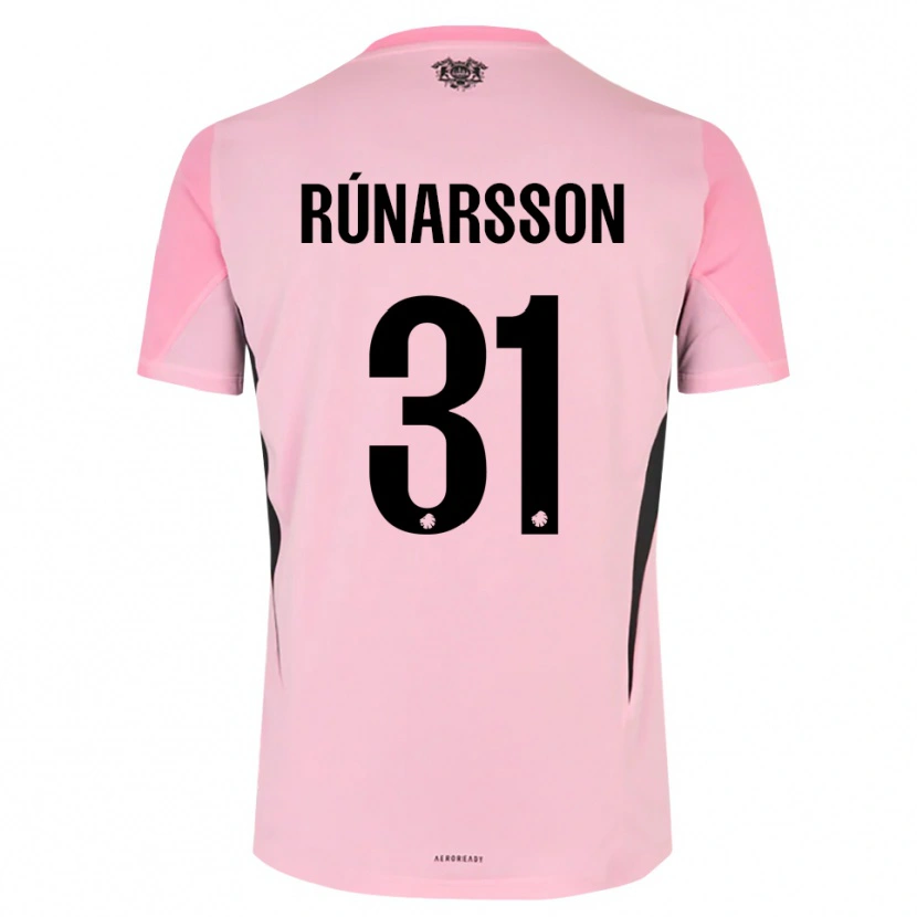 Danxen Barn Rúnar Alex Rúnarsson #31 Rosa Svart Målvaktströja 2025/26 T-tröja
