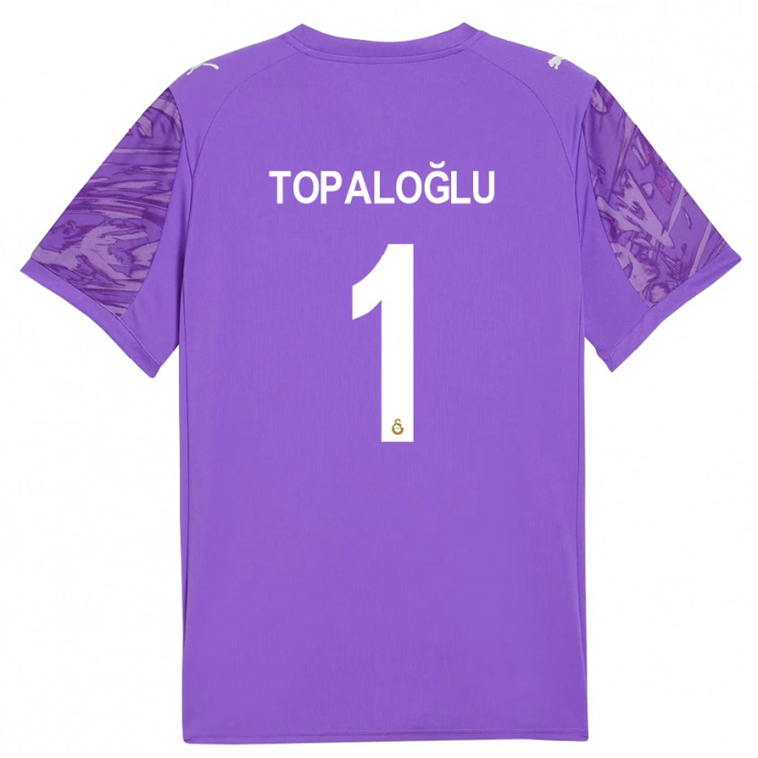 Danxen Barn Eren Topaloğlu #1 Lila Vit Målvaktströja 2025/26 T-tröja