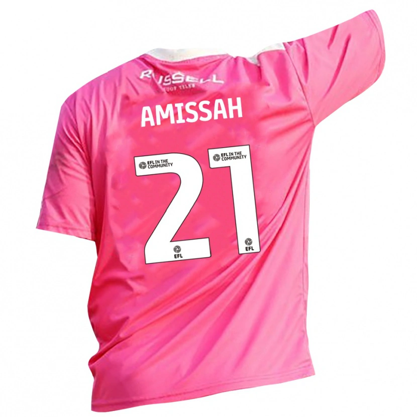 Danxen Män Jordan Amissah #21 Rosrosa Målvaktströja 2025/26 T-tröja