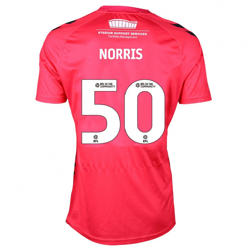 Danxen Män Will Norris #50 Röd Vit Målvaktströja 2025/26 T-tröja