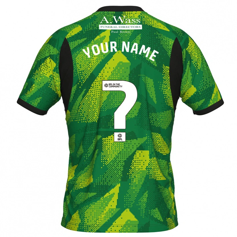 Danxen Män Mansfield Town Grön Svart Målvaktströja 2025/26 T-tröja