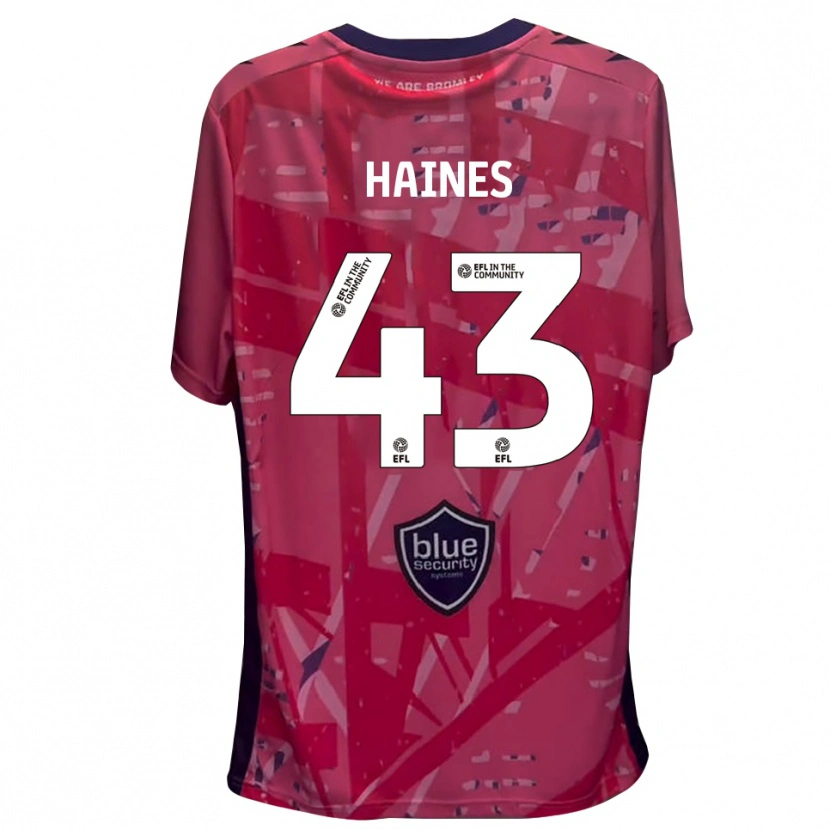 Danxen Män Harry Haines #43 Rosa Vit Målvaktströja 2025/26 T-tröja