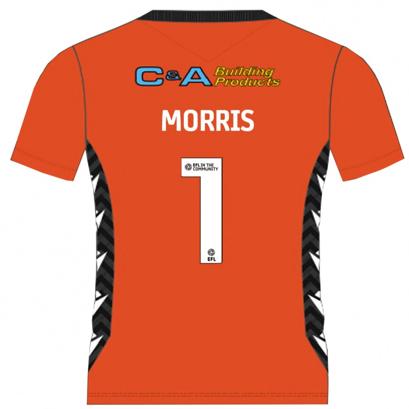 Danxen Män Glenn Morris #1 Orange Svart Målvaktströja 2025/26 T-tröja