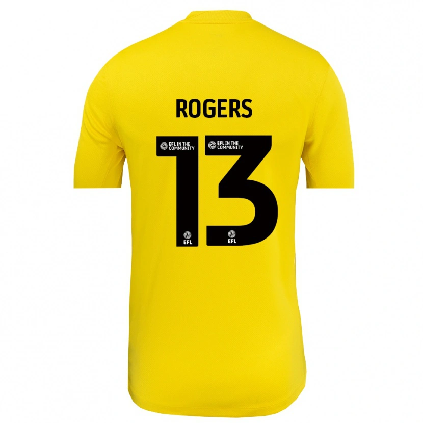 Danxen Män Hayden Rogers #13 Gul Svart Målvaktströja 2025/26 T-tröja
