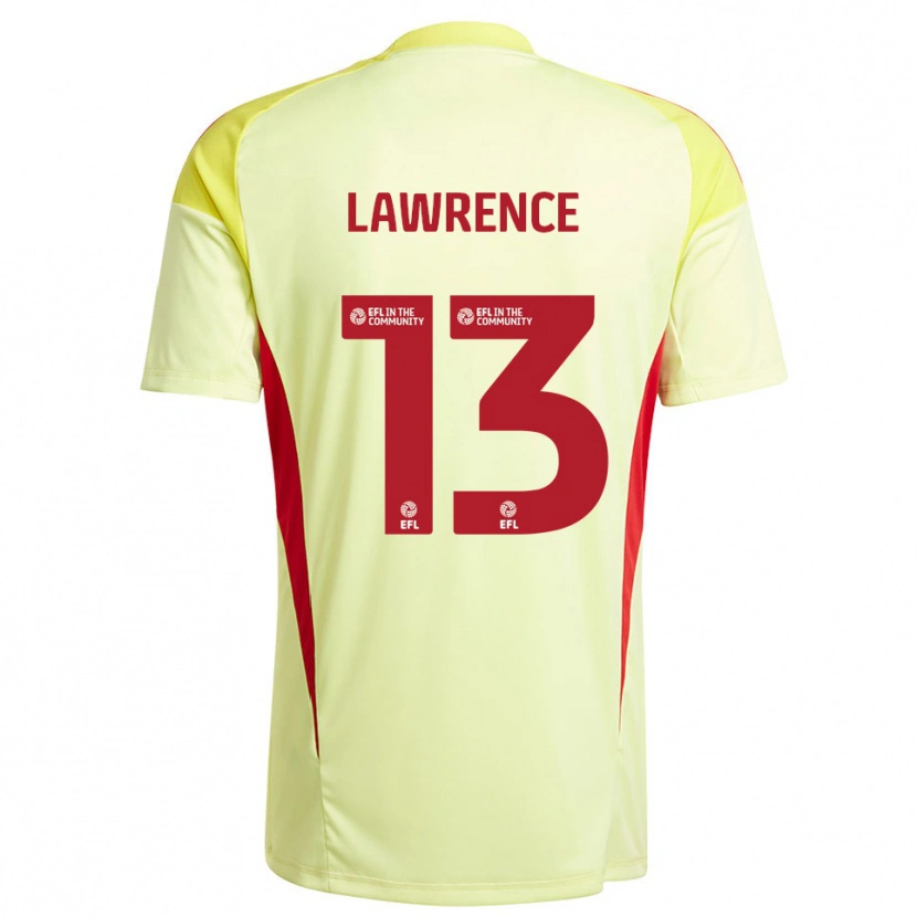 Danxen Män Charlie Lawrence #13 Blek Gul Målvaktströja 2025/26 T-tröja