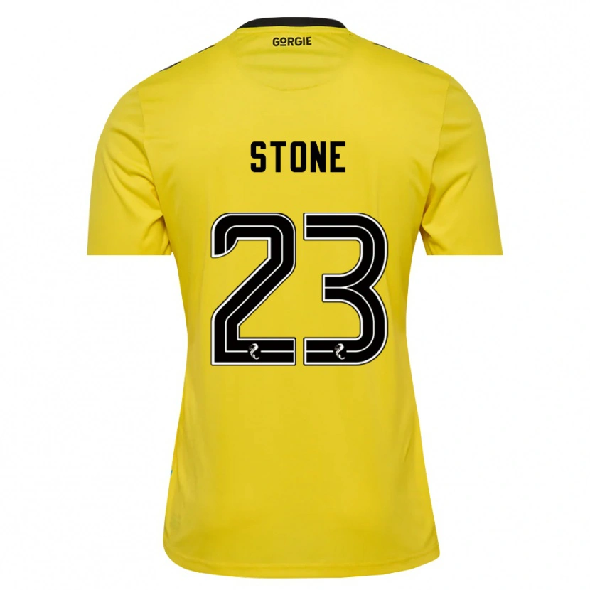 Danxen Män Harry Stone #23 Gul Röd Svart Målvaktströja 2025/26 T-tröja
