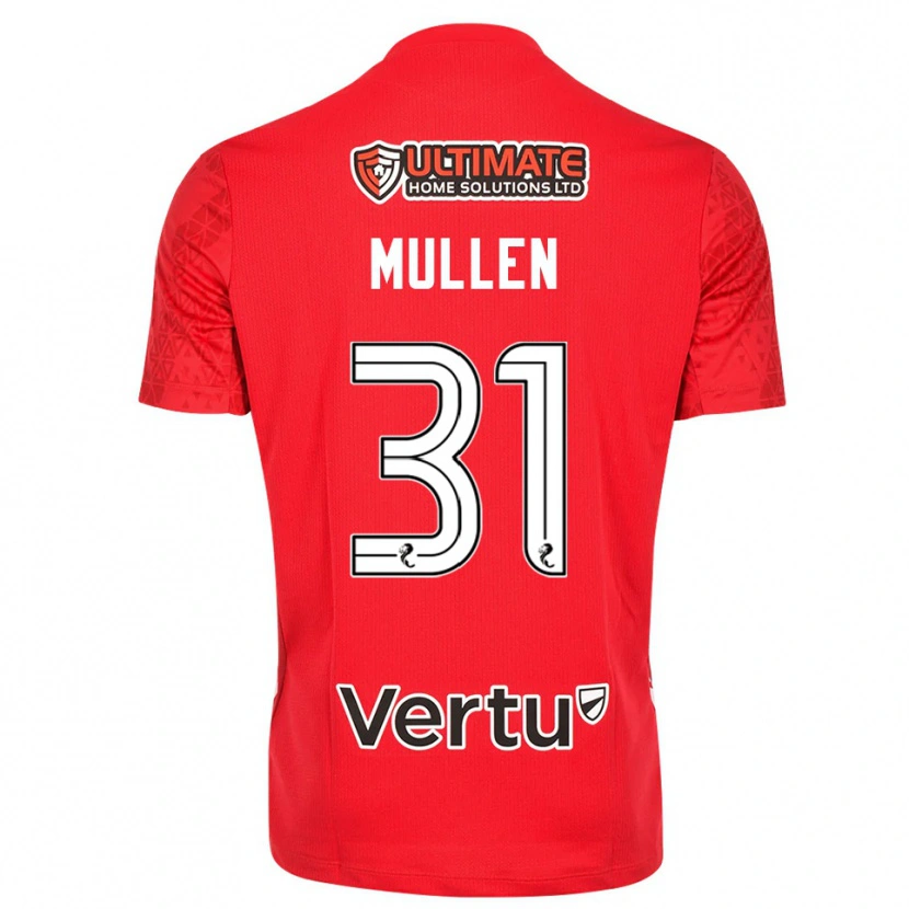 Danxen Män Ryan Mullen #31 Röd Vit Målvaktströja 2025/26 T-tröja