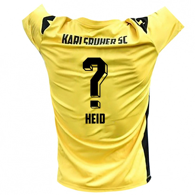 Danxen Män Gabriela Heid #0 Gul Svart Målvaktströja 2025/26 T-tröja