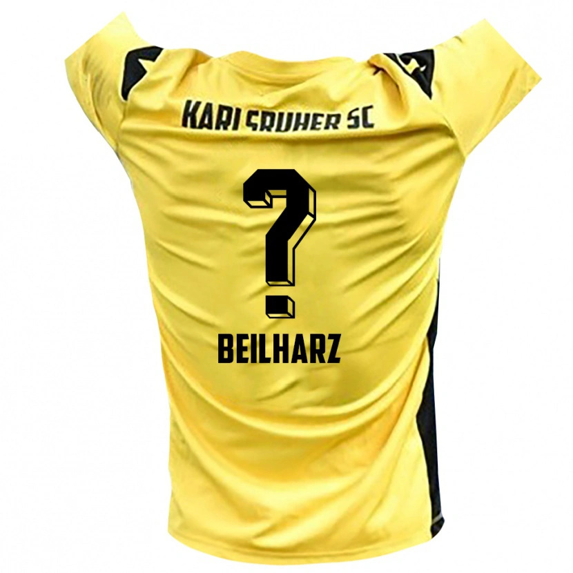 Danxen Män Charlotte Beilharz #0 Gul Svart Målvaktströja 2025/26 T-tröja
