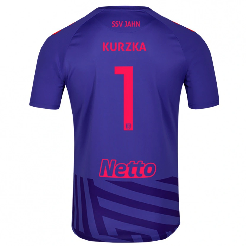 Danxen Män Timo Kurzka #1 Kunglig Blå Röd Målvaktströja 2025/26 T-tröja