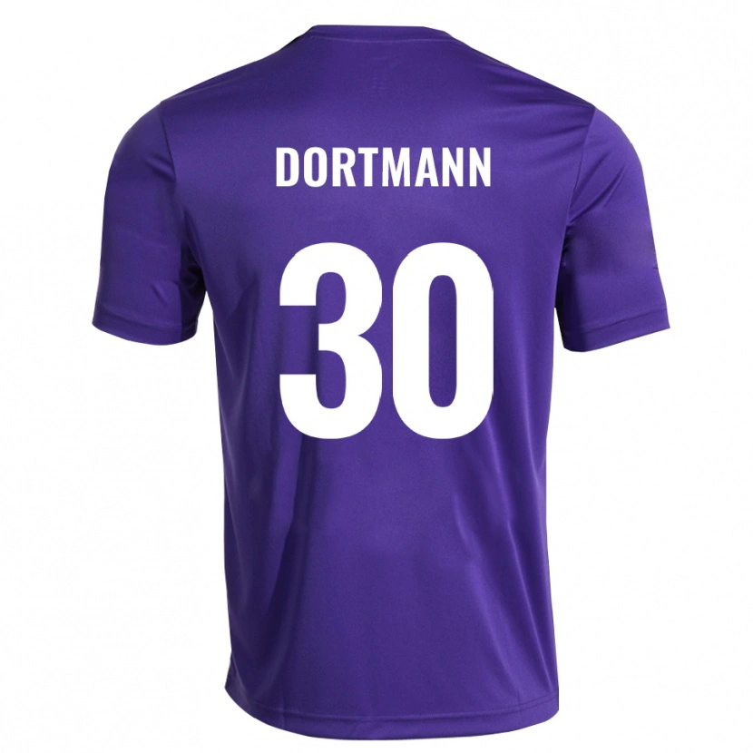 Danxen Män Niklas Dortmann #30 Lila Vit Målvaktströja 2025/26 T-tröja