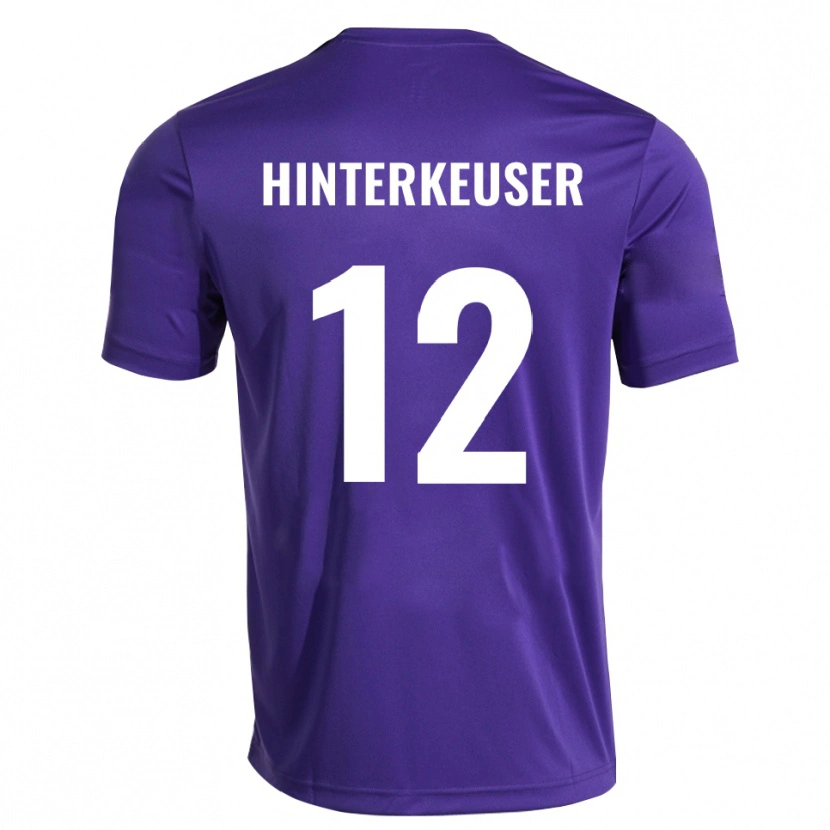 Danxen Män Thomas Hinterkeuser #12 Lila Vit Målvaktströja 2025/26 T-tröja