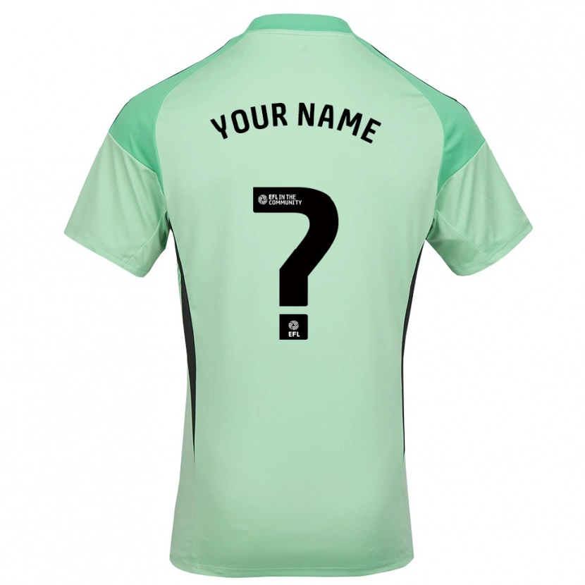 Danxen Män Leicester City Ljusgrön Svart Målvaktströja 2025/26 T-tröja