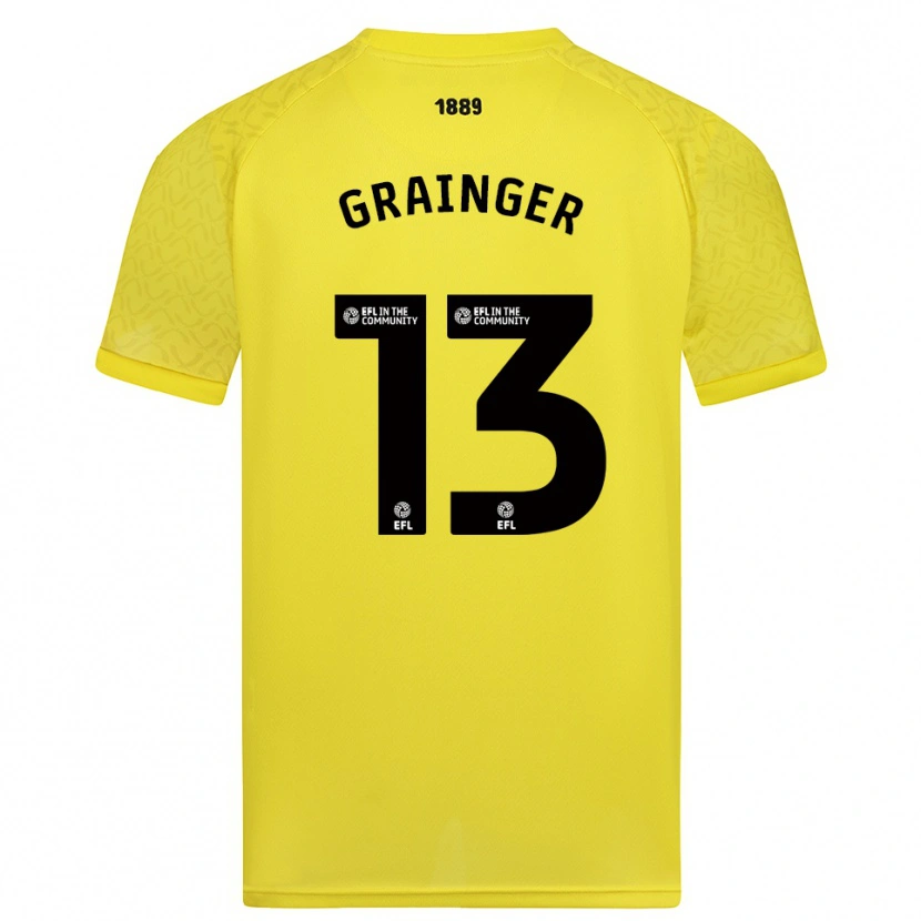 Danxen Män Benjamin Grainger #13 Gul Svart Målvaktströja 2025/26 T-tröja