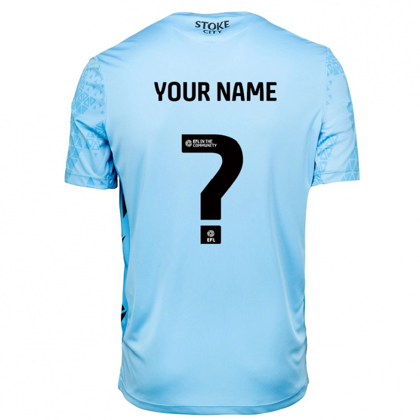 Danxen Män Stoke City Himmelblå Svart Målvaktströja 2025/26 T-tröja