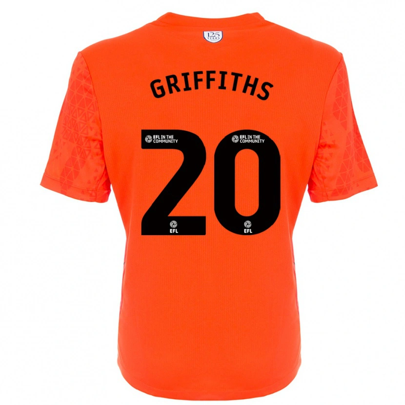 Danxen Män Josh Griffiths #20 Orange Svart Målvaktströja 2025/26 T-tröja