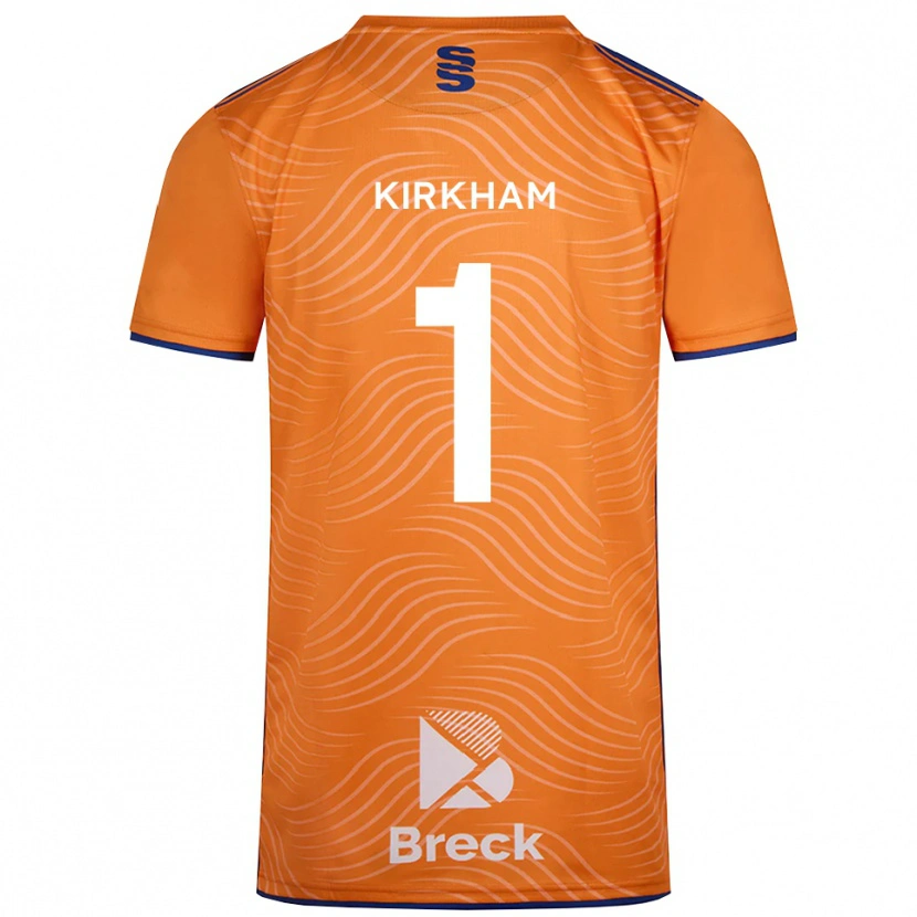 Danxen Män Skye Kirkham #1 Orange Svart Målvaktströja 2025/26 T-tröja