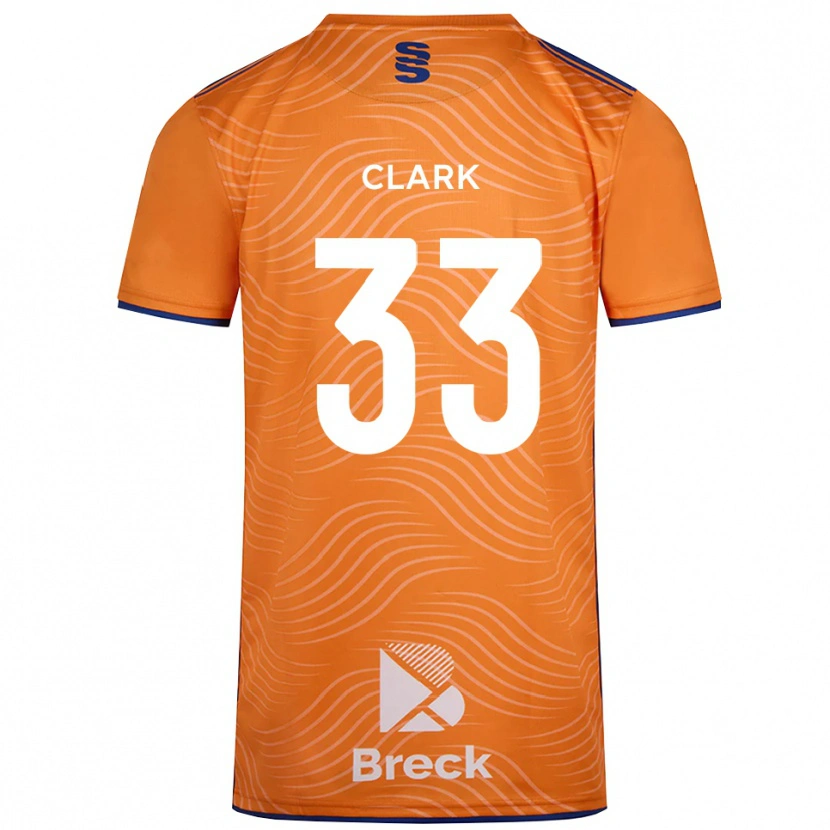 Danxen Män Charlie Clark #33 Orange Svart Målvaktströja 2025/26 T-tröja