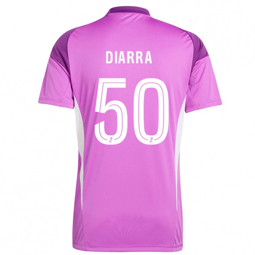 Danxen Män Lassine Diarra #50 Lavendel Målvaktströja 2025/26 T-tröja