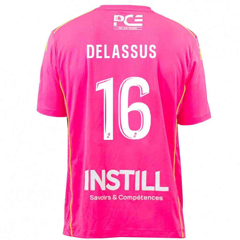 Danxen Män Gabin Delassus #16 Magenta Målvaktströja 2025/26 T-tröja