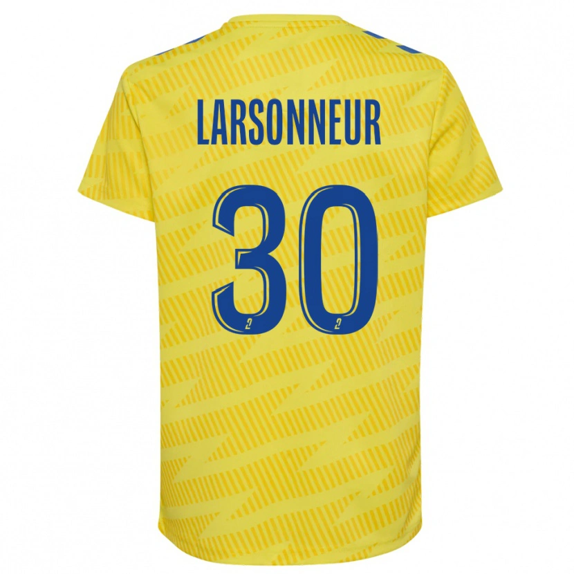 Danxen Män Gautier Larsonneur #30 Gul Blå Målvaktströja 2025/26 T-tröja