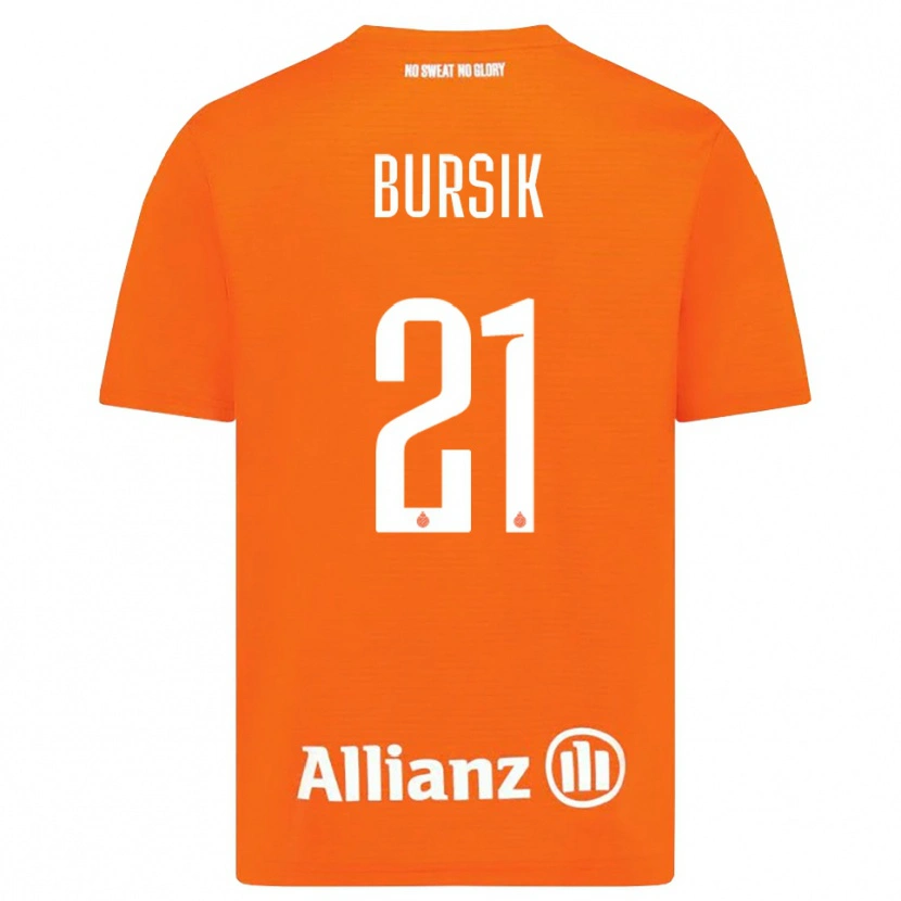 Danxen Män Josef Bursik #21 Orange Vit Målvaktströja 2025/26 T-tröja