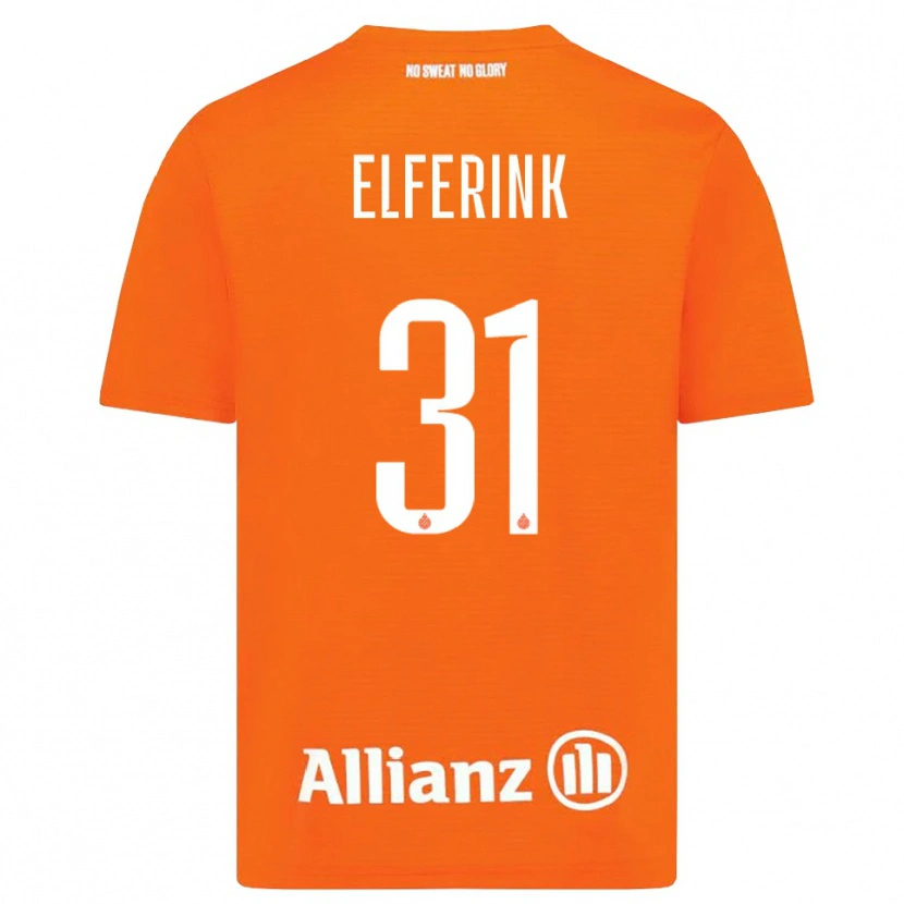 Danxen Män Marie Elferink #31 Orange Vit Målvaktströja 2025/26 T-tröja
