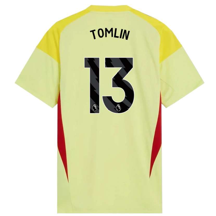 Danxen Män Jack Tomlin #13 Gul Röd Svart Målvaktströja 2025/26 T-tröja