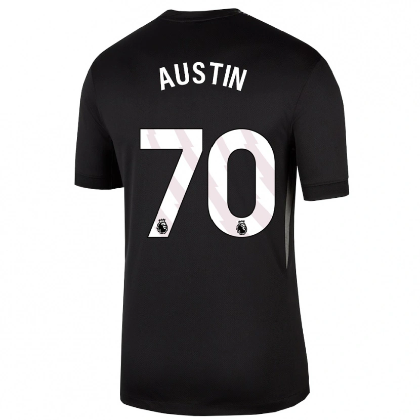 Danxen Män Jack Austin #70 Svart Vit Målvaktströja 2025/26 T-tröja