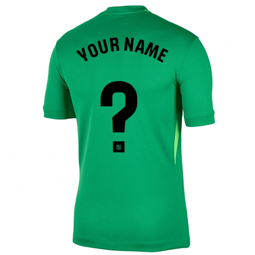 Danxen Män Barcelona Grön Svart Målvaktströja 2025/26 T-tröja