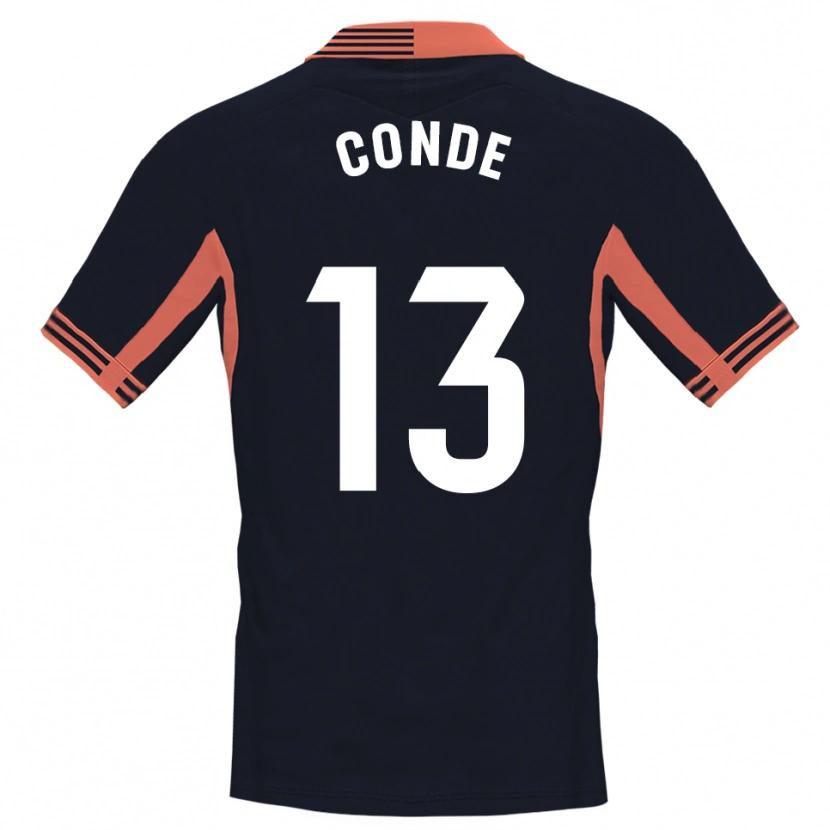 Danxen Män Diego Conde #13 Svart Vit Orange Målvaktströja 2025/26 T-tröja