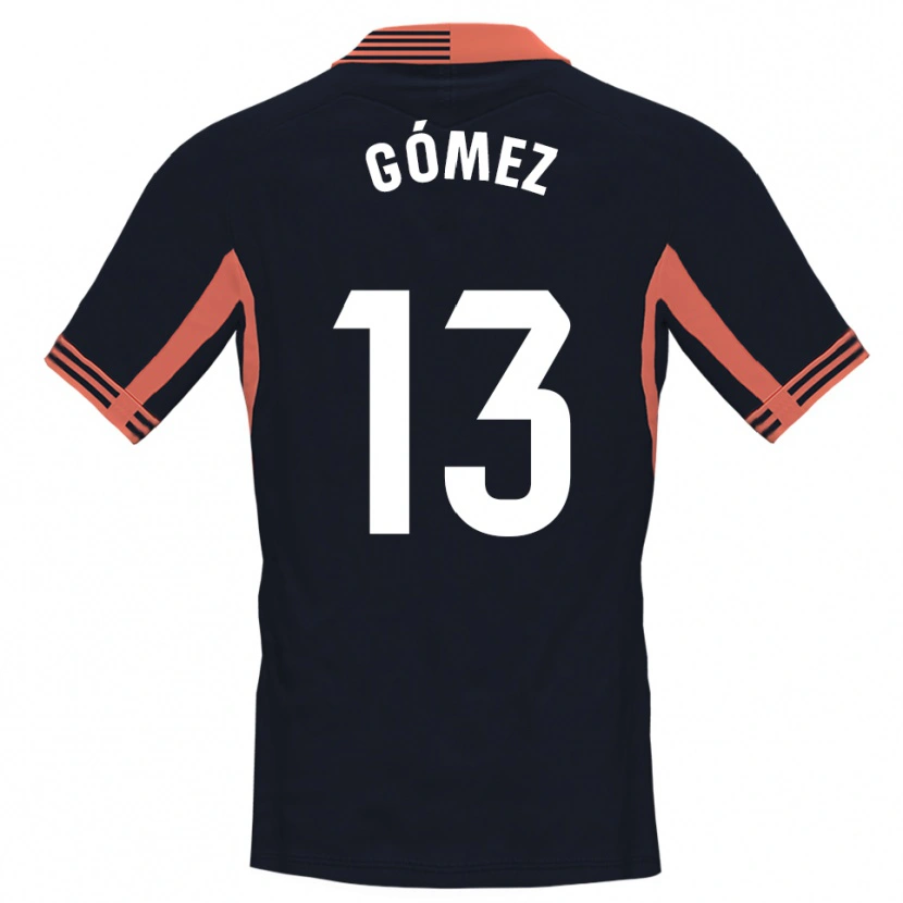 Danxen Män Rubén Gómez #13 Svart Vit Orange Målvaktströja 2025/26 T-tröja