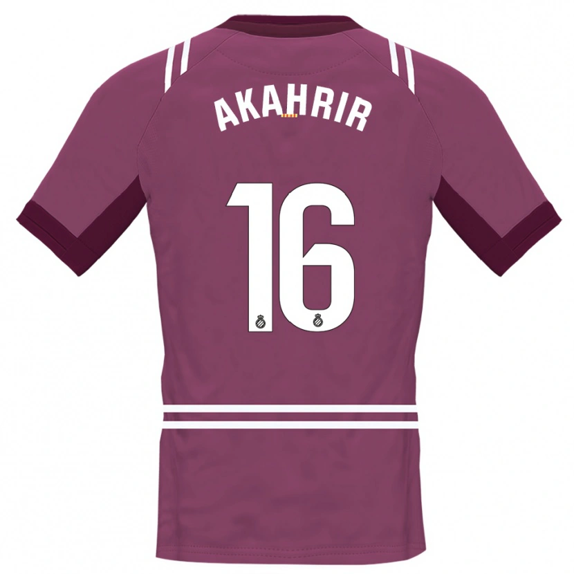 Danxen Män Mohamed Akahrir #16 Burgundy Vit Målvaktströja 2025/26 T-tröja