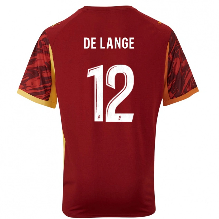 Danxen Män Jeffrey de Lange #12 Burgundy Brun Målvaktströja 2025/26 T-tröja