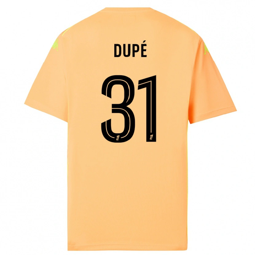 Danxen Män Maxime Dupé #31 Ljus Orange Svart Målvaktströja 2025/26 T-tröja