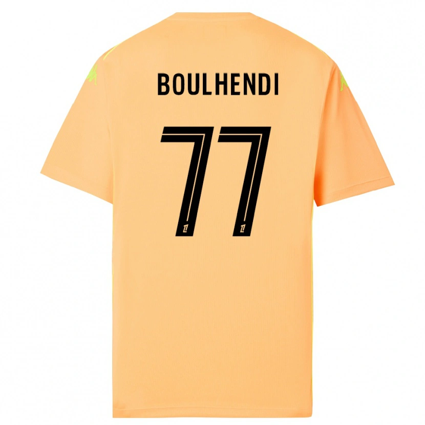 Danxen Män Teddy Boulhendi #77 Ljus Orange Svart Målvaktströja 2025/26 T-tröja
