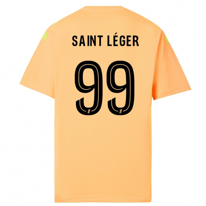 Danxen Män Maureen Saint Léger #99 Ljus Orange Svart Målvaktströja 2025/26 T-tröja