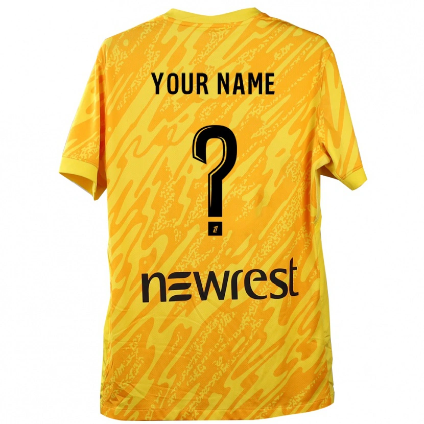 Danxen Män Toulouse Gul Svart Målvaktströja 2025/26 T-tröja