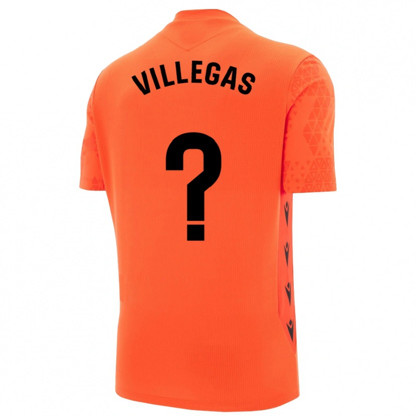 Danxen Män Sergio Villegas #0 Orange Svart Målvaktströja 2025/26 T-tröja