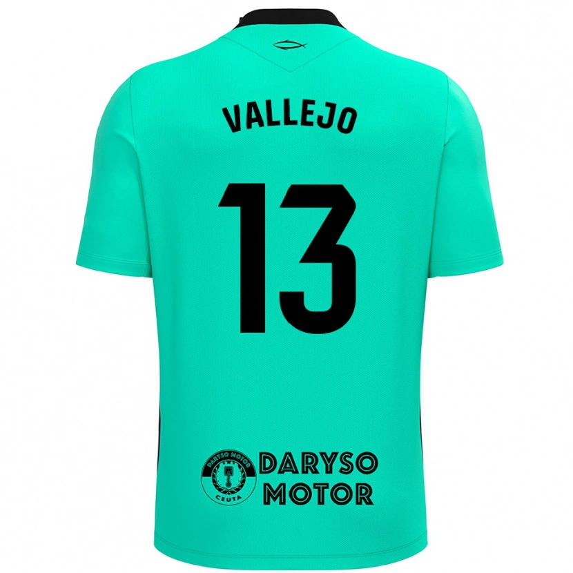 Danxen Män Guillermo Vallejo #13 Turkos Svart Målvaktströja 2025/26 T-tröja