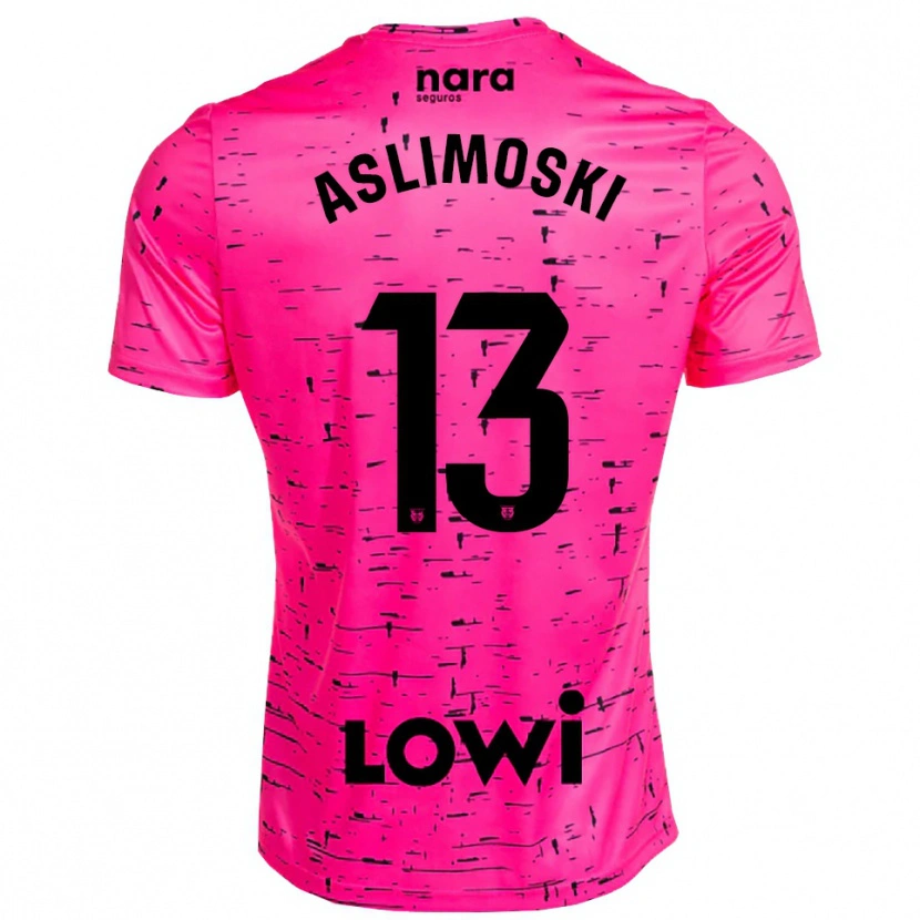 Danxen Män Tomme Aslimoski #13 Djup Rosa Svart Målvaktströja 2025/26 T-tröja