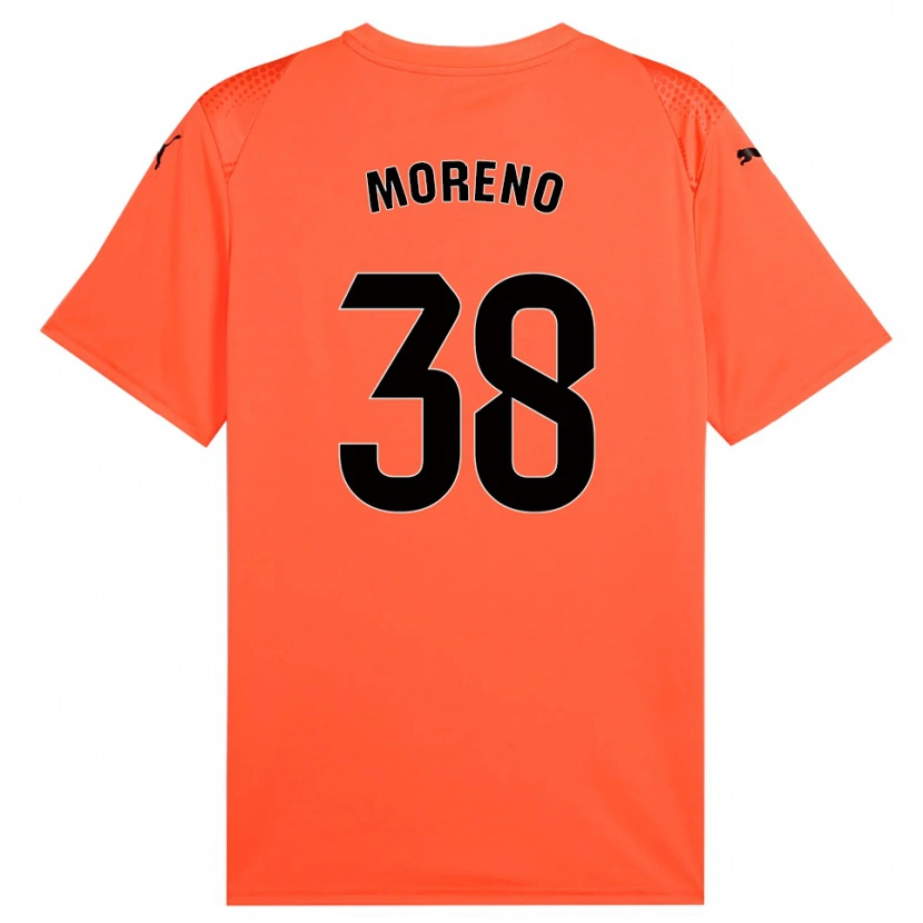 Danxen Män Gerard Moreno #38 Orange Svart Röd Målvaktströja 2025/26 T-tröja