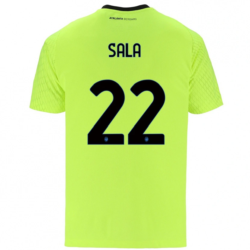 Danxen Män Lorenzo Sala #22 Gul Grön Röd Målvaktströja 2025/26 T-tröja