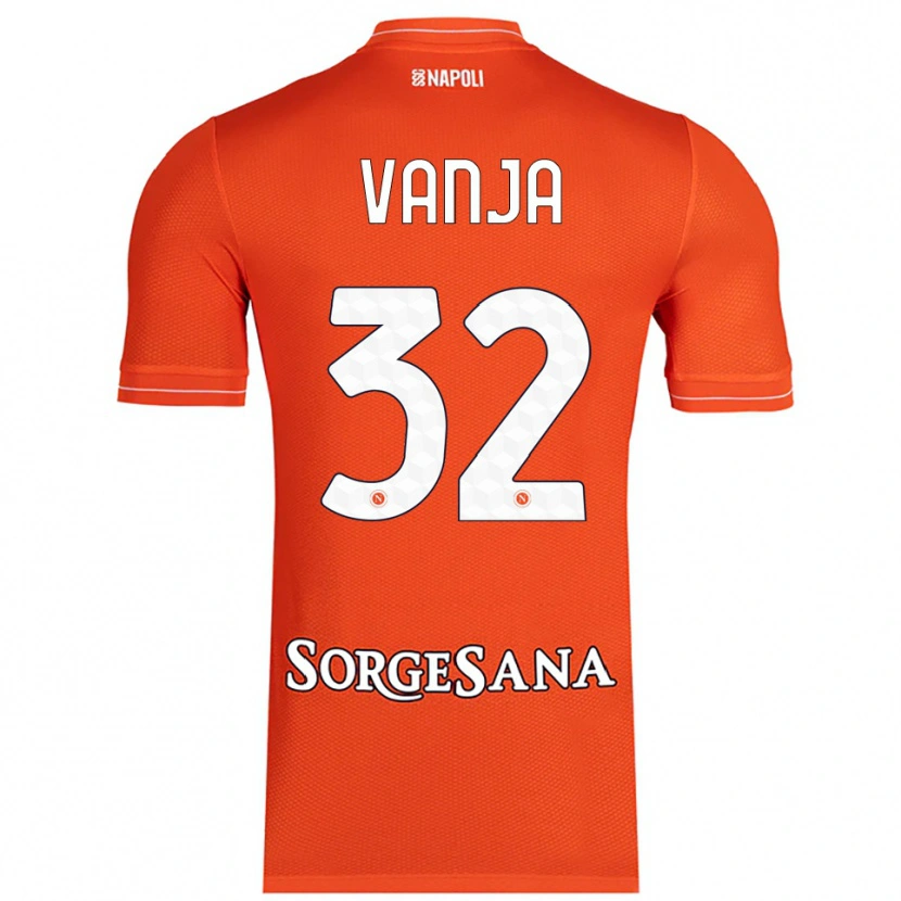 Danxen Män Vanja Milinković-Savić #32 Orange Röd Vit Målvaktströja 2025/26 T-tröja