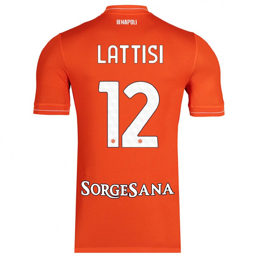 Danxen Män Francesco Lattisi #12 Orange Röd Vit Målvaktströja 2025/26 T-tröja
