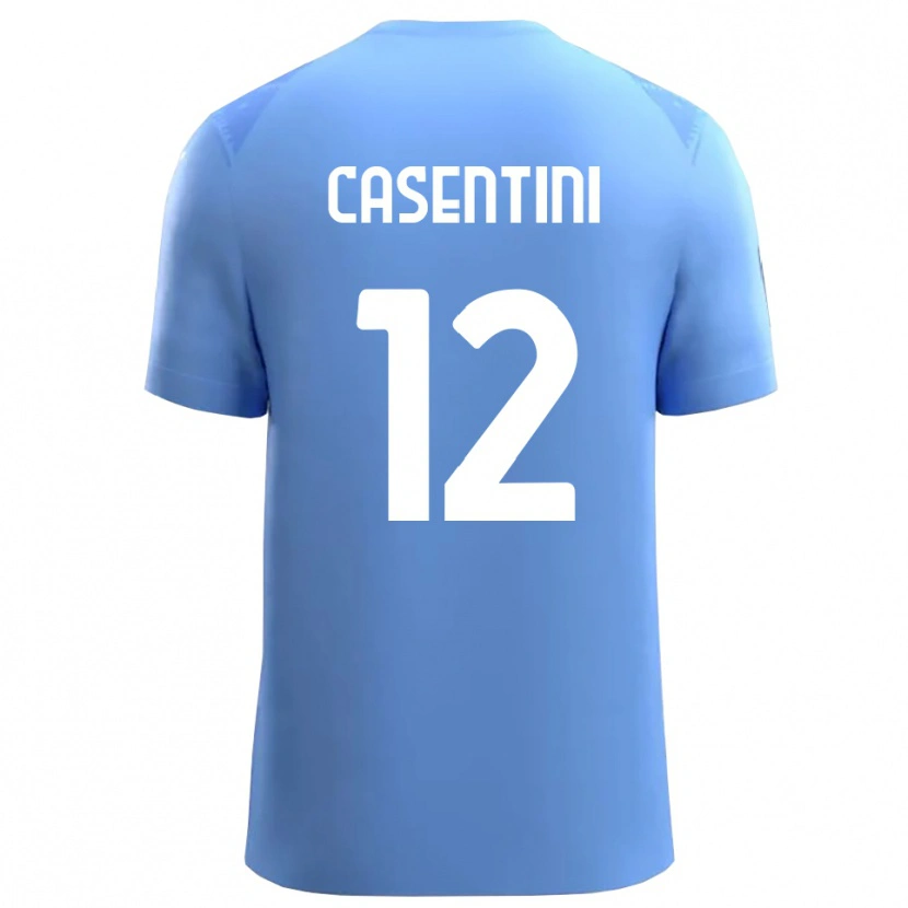 Danxen Män Gabriele Casentini #12 Himmel Blå Vit Målvaktströja 2025/26 T-tröja