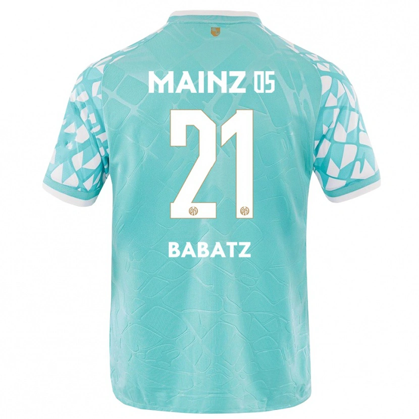 Danxen Män Louis Babatz #21 Turkos Vit Målvaktströja 2025/26 T-tröja