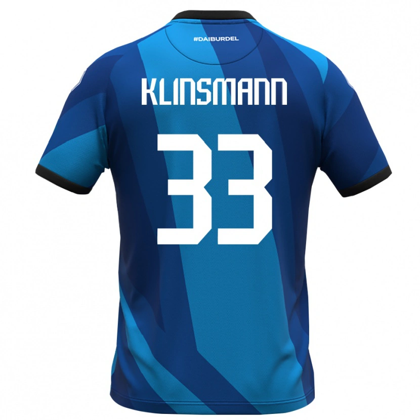 Danxen Män Jonathan Klinsmann #33 Kunglig Blå Orange Målvaktströja 2025/26 T-tröja