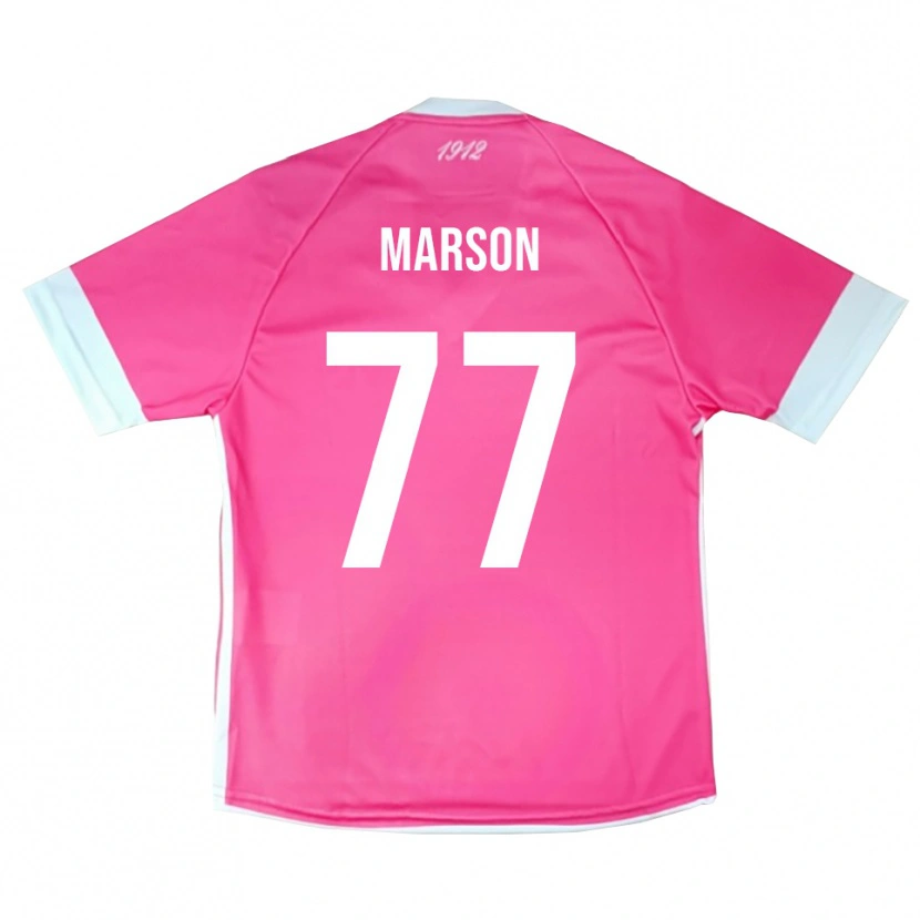 Danxen Män Leonardo Marson #77 Heta Rosa Vit Målvaktströja 2025/26 T-tröja