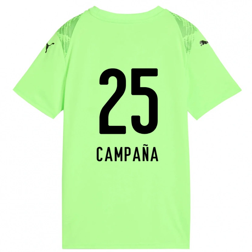Danxen Män Martín Campaña #25 Ljusgrön Svart Målvaktströja 2025/26 T-tröja